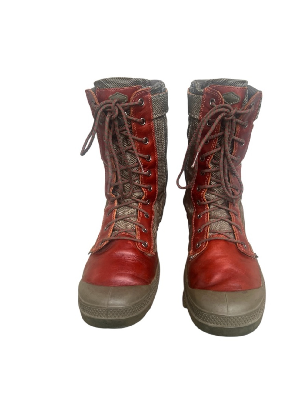 ***SOLD *88Palladium Pampa Tactical French High Top Leather/Canvas Boots - Picture 6 of 10